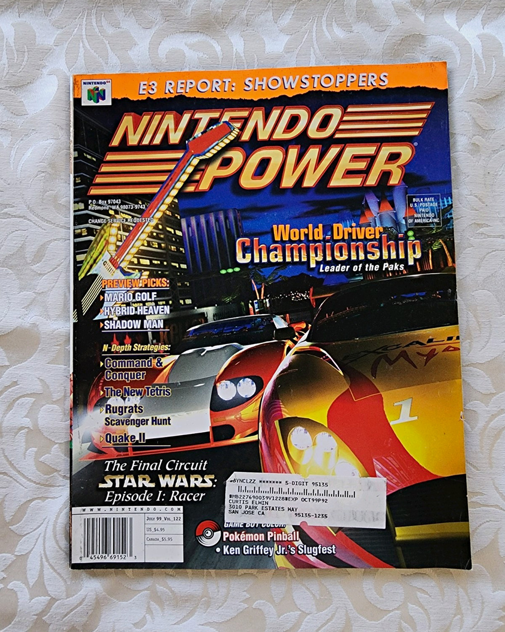 Nintendo Power October 1999 Issue 122 English Video Games Nintendo 64